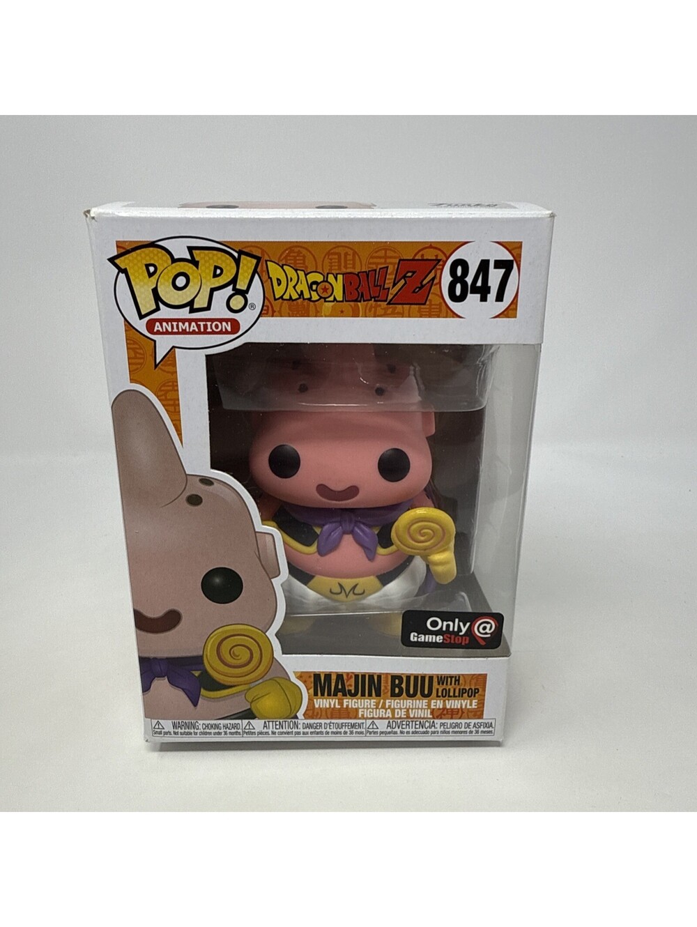 Funko Pop! Dragon Ball Z Majin Buu With Lollipop #847 GameStop Exclusive